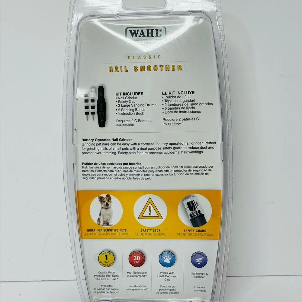 Wahl Professional Animal Nail Grinder Trimming Kit Quiet Lightweight Dog Cat